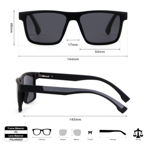 Phân cực vuông kính mát cho nam giới và phụ nữ cá kính mặt trời UV kính bảo vệ - Product Image 4