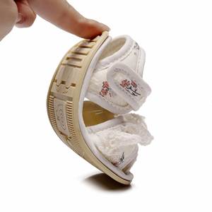 <span class=keywords><strong>Sandalias</strong></span> de Encaje con Volantes Florales para Niña Pequeña, Antideslizantes, Suela Blanda, para Interiores y Exteriores, <span class=keywords><strong>Primeros</strong></span> <span class=keywords><strong>Pasos</strong></span> - Product Image 4