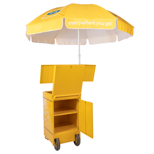 Troli Logam Lembaran Luar Ruangan dengan Payung Matahari - Product Image 5