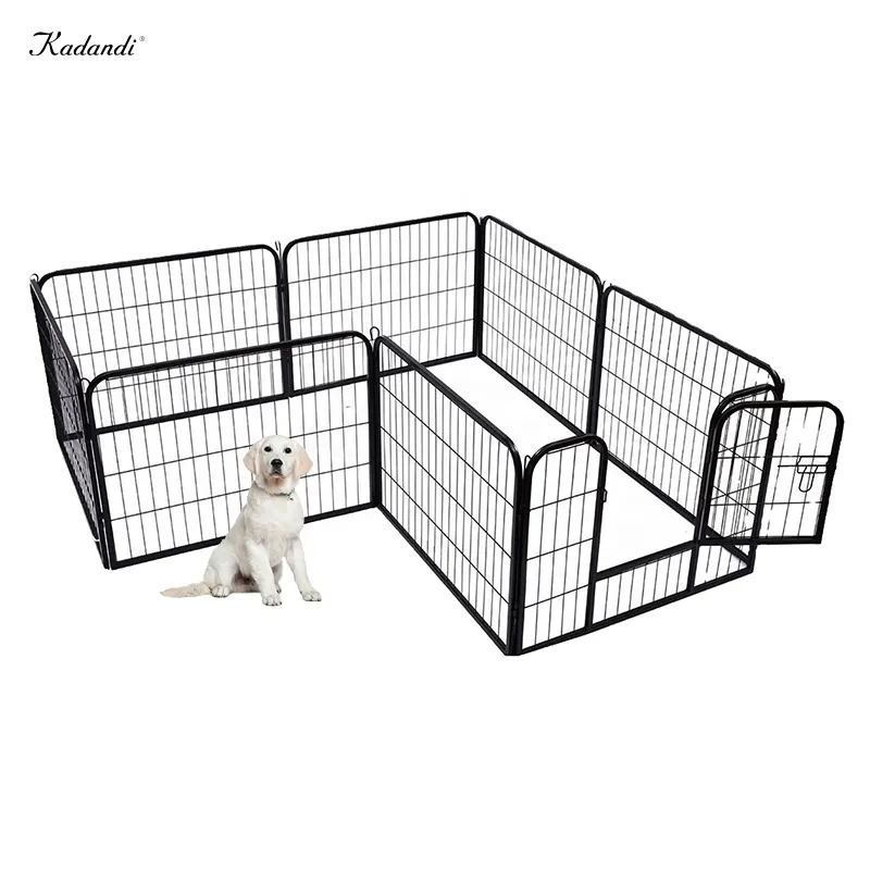 Clôture en fer forgé à bas prix, cage pour chien pour grand chien, clôture sans fil pour chien