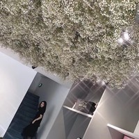 Kunstmatige groene hangplant plafonddecoratie, kunstgras hangplant wanddecoratie voor hotel en restaurants.