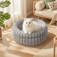 Maison et accessoires pour animaux de compagnie, lit pour chien et chat en plastique auto-chauffant pour l'hiver, nid douillet et confortable pour un sommeil profond