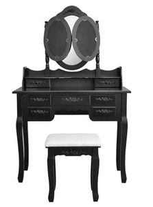 <span class=keywords><strong>Coiffeuse</strong></span> Pliable 3 Miroirs avec 7 Tiroirs <span class=keywords><strong>Coiffeuse</strong></span> Simpliste Reine et Dressing - Product Image 3