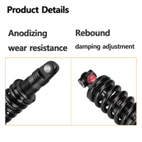 Amortisseur Dv22ar 165 190 150mm 125mm pour trottinette électrique et VTT, suspension arrière réglable, ressort amortisseur