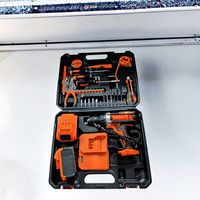 Ensemble de perceuse sans fil multifonctionnelle CAMPEGGI DMG2015, boîte à outils en plastique, batterie au lithium, pour l'entretien domestique, garantie 1 an