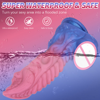 Vibromasseur réaliste en silicone liquide à 9 vitesses de vibration, stimulation clitoridienne et du point G, avec ventouse