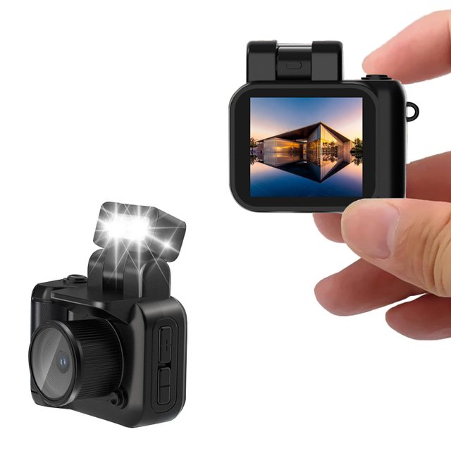 Y4000 Monoreflexes Style 1.44 Inch Mini Camera CMOS With Flash Lamp and Battery Dock Portable Video Recorder DV 1080P LCD Screen