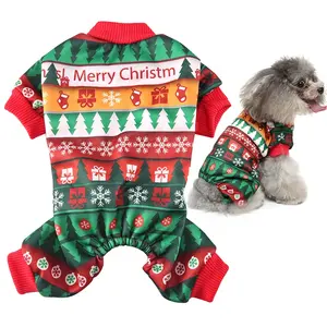 <span class=keywords><strong>Pijama</strong></span> <span class=keywords><strong>de</strong></span> Navidad y Primavera <span class=keywords><strong>para</strong></span> Mascotas, Mono <span class=keywords><strong>de</strong></span> Cuatro Patas con Patrón Geométrico, Ropa Suave y Cálida <span class=keywords><strong>para</strong></span> Perros y Gatos Pequeños - Product Image 1