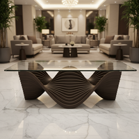 Meubles paramétriques, table paramétrique, meubles d'hôtel de luxe en CNC, meubles paramétriques pour salon, meubles de hall d'hôtel, OEM