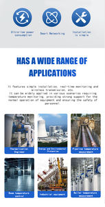 Sonde de mesure de température pour four rotatif sans fil Lora, type sonde, capteur de température - Product Image 6