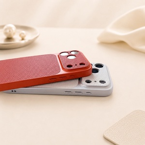 เคสกันกระแทก Pebble Grain สำหรับ iPhone วัสดุวีแกน PU - Product Image 4