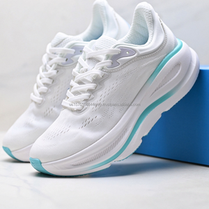 Chaussures de marche en maille blanche ONE, légères, à lacets, décontractées, Bondi 9, pour hommes et femmes - Product Image 2