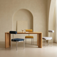 Table à manger en bois massif RH American, design rustique moderne, meuble unique pour la maison, le bureau ou la cuisine, pour une utilisation contemporaine à la maison