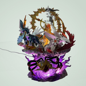 Figurines Pokémon Région de Sinnoh : Giratina, <span class=keywords><strong>Arceus</strong></span> <span class=keywords><strong>et</strong></span> Latias - Ornement de Bureau Lumineux <span class=keywords><strong>et</strong></span> Jouet de Collection Anime - Product Image 3