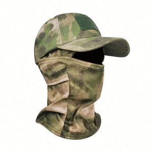 Casquettes de baseball camouflage en gros en stock avec cagoule de ski et bonnet cagoule de moto 100% coton unisexe courant - Product Image 5