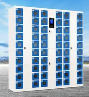 Kiosco de Carga Seguro e Inteligente para Teléfonos Celulares con Ventanas Transparentes para un Seguimiento Eficiente de los Teléfonos