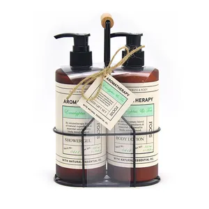 Oil Shower Gel Body Wash and Body Lotion Bath Gift Set OEM Private Label Hemp Skin Care Treatments for Bath Room