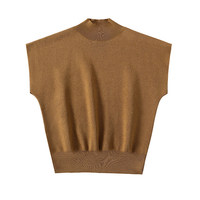 Échantillon Gratuit T-shirt Femme à Col Rond en Maille Texturée, Coupe Ample, Manches Courtes, Décontracté, en Soie Glacée, pour l'Été, Idéal pour le Quotidien et comme Sous-vêtement