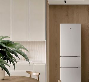 Refrigerador de Tres Puertas CN Mijia 215L, Color Plateado Platino, 50.5cm de Ancho, 3ra Eficiencia Energética, Enfriamiento Directo, Bajo Nivel de Ruido - Product Image 5
