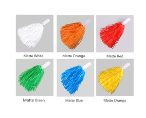 <span class=keywords><strong>Pompones</strong></span> Metálicos de Colores Mate, Material PE, Económicos, con Logotipo Personalizado, para Grupos de Animadores - Product Image 2