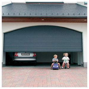 <span class=keywords><strong>Porte</strong></span> <span class=keywords><strong>de</strong></span> <span class=keywords><strong>garage</strong></span> sectionnelle motorisée à double battant en acier inoxydable antivol noir avec isolation résidentielle - Product Image 1