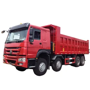 Nuevo Sinotruk Howo 8x4 Sand 40-50 Ton Dump Tipper Truck 420hp 12 Wheeler Diesel Fuel Euro 2 Emisión Right Weichai HW19710 - Product Image 1
