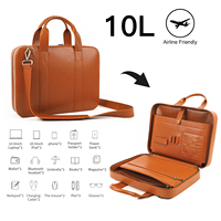 Sac à main pour ordinateur portable de luxe en microfibre avec logo personnalisé, grand format, unisexe, 15 pouces