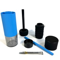 Pour Al, pour chicha en plastique de luxe, ensemble de chicha Alphahe, mini chicha portable pour l'extérieur et la voiture, sans charbon de bois nécessaire