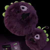En gros Mini Porte-clés Peluche Vache des Highlands Ronde, Jouet en Peluche, Animal en Peluche
