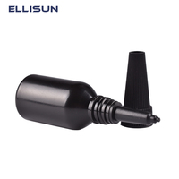 Bouteilles en plastique opaques noires rondes de 10 ml anti-UV, directement de l'usine, vides, pour colle UV