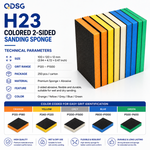 Esponja de Lija Rectangular Multicolor de Alta Eficiencia para Coche, Almohadilla de Espuma Suave Húmeda/Seca de 100x120mm de Alta Dureza, Venta Caliente de Fábrica - Product Image 6