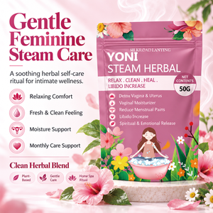 Hierbas para vaporización vaginal al por mayor, 50g, para el apoyo y confort menstrual de la mujer, hierbas para vaporización femenina de marca privada. - Product Image 6