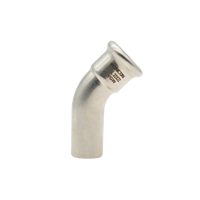 Raccord de tuyauterie en acier inoxydable, coude à 45 degrés FF pour système d'irrigation