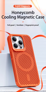 Funda Protectora para Teléfono con Disipación de Calor en Forma de Panal de Abeja de Alta Calidad al por Mayor para iPhone 16 Pro Max - Product Image 4