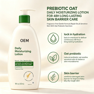 Lozione Idratante Senza Profumo Prebiotica all'Avena OEM 532ml, Riparazione Barriera 48 Ore per Pelle Secca, Sensibile e Normale, Cura Quotidiana del Corpo - Product Image 4