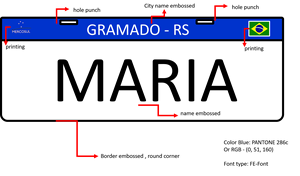 Film réfléchissant personnalisé numéro de voiture <span class=keywords><strong>plaque</strong></span> d'immatriculation de voiture réflecteur brésilien numéro de <span class=keywords><strong>porte</strong></span> maison vélo numéro de série <span class=keywords><strong>plaque</strong></span> d'immatriculation - Product Image 2