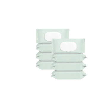 Lingettes pour le soin des mains et du visage des bébés MAMAMY, 90 pièces, non tissées, eau pure, non parfumées, douces, confortables, personnalisables OEM, tropicales - Product Image 1