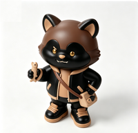 Figurine d'art personnalisée Chat Noir en PVC et ABS, Statue de personnage de dessin animé, Fabrication OEM en Chine, Figurine personnalisée pour la vente en gros de produits de marque