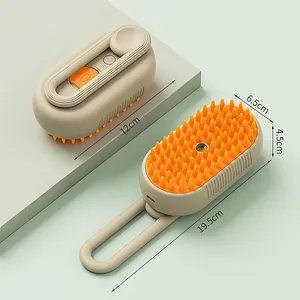 USB Rechargeable Pet Brush Hand-held Pet <b>Cleaning</b> Shampoo Massage Bath Brush for Dogs Cats - Product Image 6