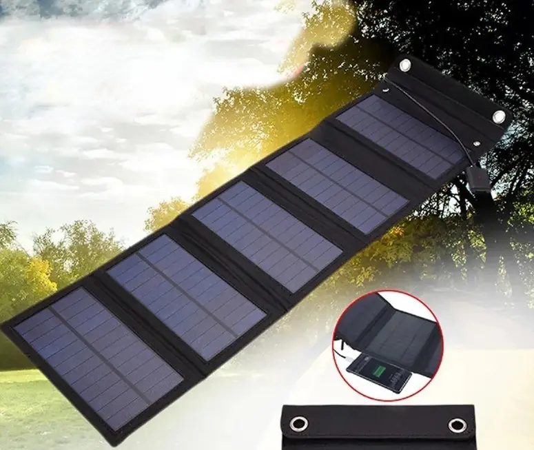 15W hand-held USB foldable solar panel portable mobile phone charger folding solar panel For Camping