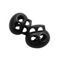 Bouchon de cordon de nez de porc en plastique à double trou Clip à bascule pour bricolage avec fermoir à ressort et serrure à corde pour vêtements et pantalons