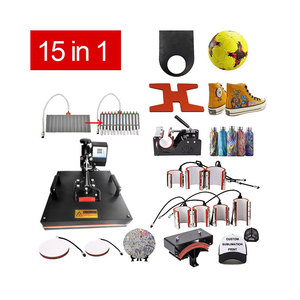 Máquina <span class=keywords><strong>de</strong></span> Prensa <span class=keywords><strong>de</strong></span> Calor 15 en 1 <span class=keywords><strong>de</strong></span> 38x38 cm para Sublimación y Transferencia en Camisetas - Product Image 1