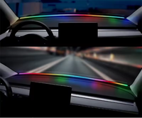 Éclairage intérieur universel pour voiture, lumière ambiante symphonique, contrôle par application, décoration, lampe d'ambiance, pare-brise avant LED