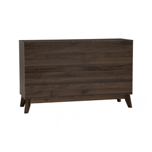 Elegant Cocoa Walnut Colour HIRADO 1.2M <b>Sideboard</b> Solid Wood Legs Buffet Cabinet for Luxury Home Interior Dining Room <b>Storage</b> - Product Image 5