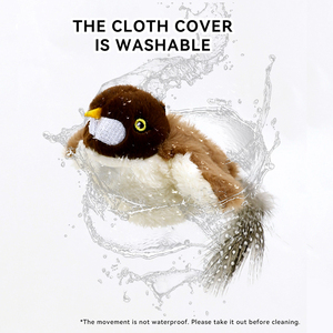 NOUVEAU Jouet en peluche pour animaux de compagnie Flapping Sound Shaking Shaking Bird Electric Cat Toy Pet Self High Simulation Fish Swinging wings Bird - Product Image 6