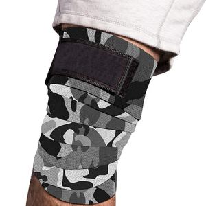 Support de genou de compression respirant et résistant de camouflage gris personnalisable - Product Image 3