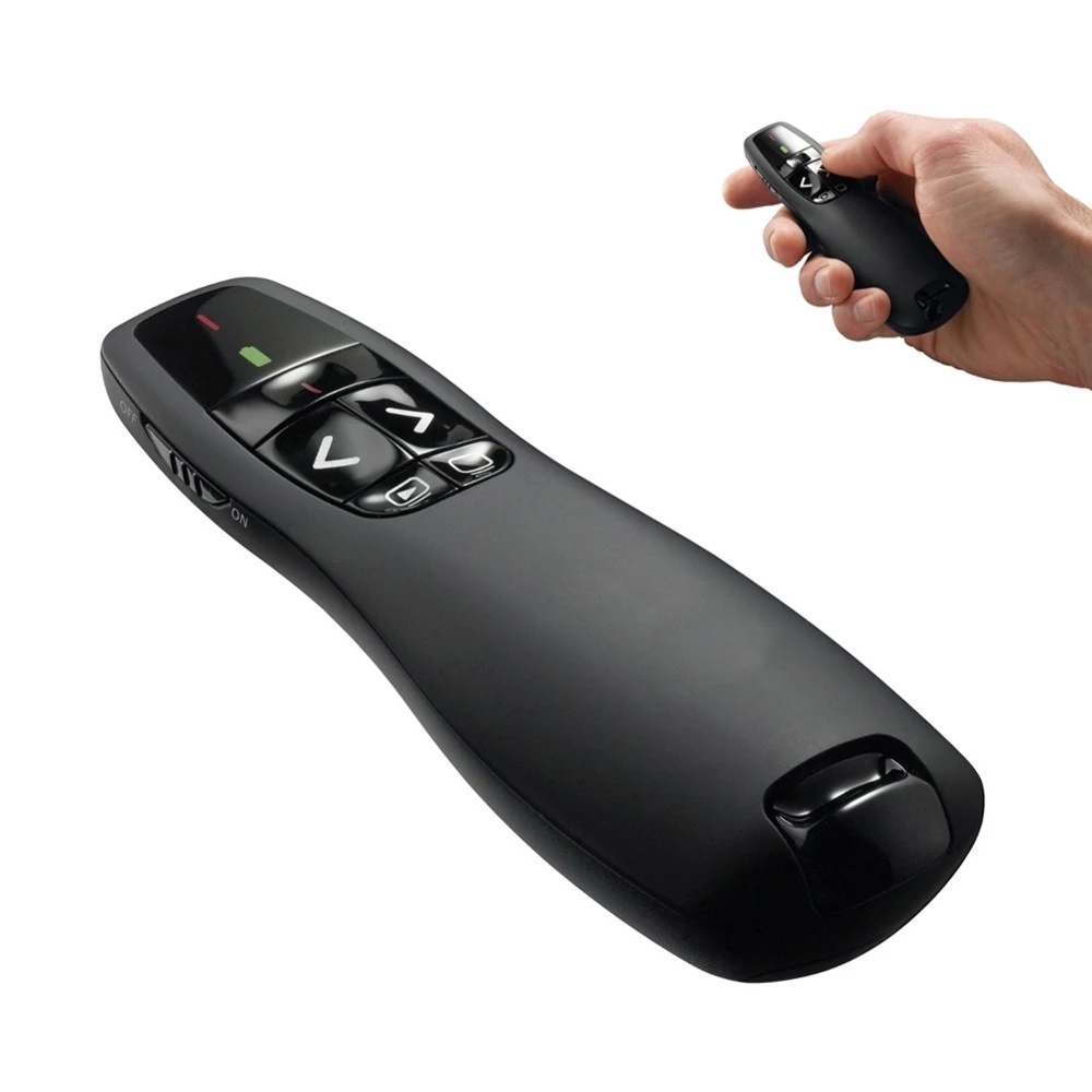 R400 2.4Ghz USB Wireless PPT pointer Red PPT Remote Control with Handheld Pointer for PowerPoint Presentation