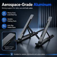 Support d'ordinateur portable pliable et réglable en aluminium léger pour marques e-commerce