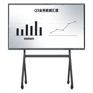 Tableau blanc interactif, tableau électronique pour l'enseignement, écran intelligent en verre, Full HD, 20 points tactiles, I5, 8 Go de RAM, garantie 1 an - Product Image 1