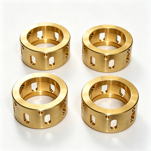 ชิ้นส่วนทองเหลืองกลึงกัด CNC แบบกำหนดเองสำหรับงาน OEM ชิ้นส่วนทองเหลืองกลวงสำหรับบูช ปลอกทองแดงความแม่นยำสูงสำหรับงานกลึง - Product Image 5